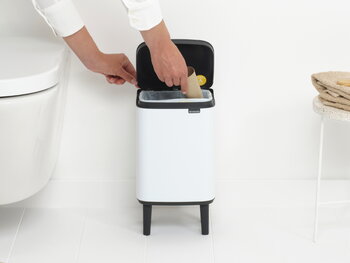 Brabantia Bo Waste Bin Hi, 4 l, vit