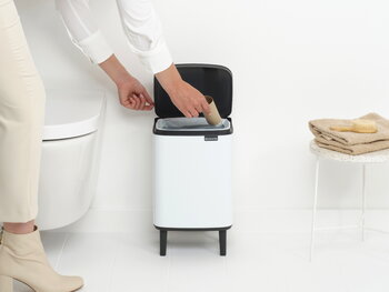 Brabantia Bo Waste Bin Hi roska-astia, 7 L, valkoinen