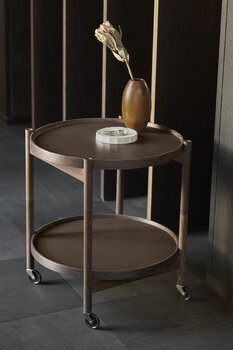 Brdr. Krüger Bølling tray table 50 cm, oiled walnut - clay