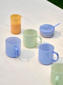HAY Glass mug, 2 pcs, light green
