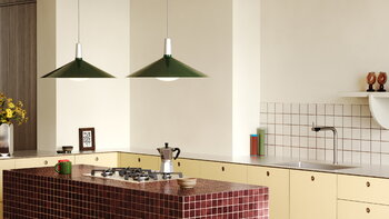 Tala Bower pendant light C600, with Oval II bulb, green