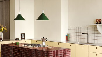 Tala Bower pendant light C360, with Sphere IV bulb, green