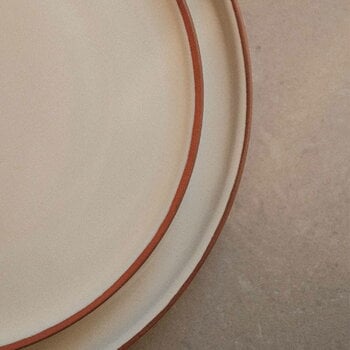 Vaidava Ceramics Assiette Earth Raw, 22 cm, marron - beige
