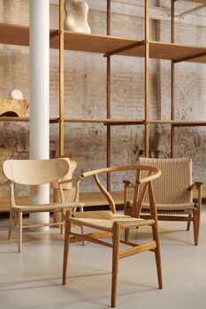 Carl Hansen & Søn Sedia CH24 Wishbone, rovere oliato - corda naturale, immagine decorativa