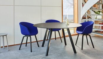 HAY CPH25 2.0 table, 140 cm, black laminate - black linoleum