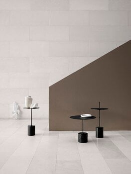 Wendelbo Calibre side table, low, black - Nero Marquina marble