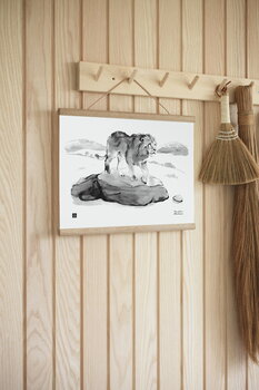 Teemu Järvi Illustrations Luolaleijona juliste, 40 x 30 cm, sisustuskuva