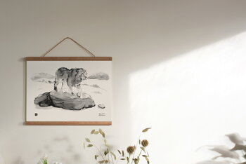 Teemu Järvi Illustrations Luolaleijona juliste, 40 x 30 cm, sisustuskuva