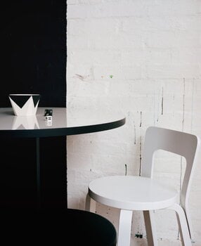 Artek Aalto chair 65, birch - black linoleum