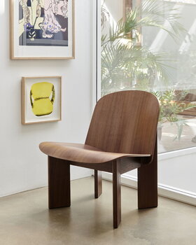 HAY Chisel lounge chair, lacquered walnut