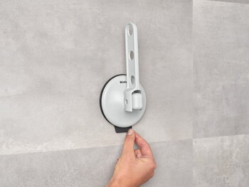 Brabantia Appendiabiti con ventosa, grigio chiaro, immagine decorativa