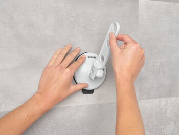 Brabantia Appendiabiti con ventosa, grigio chiaro, immagine decorativa