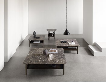 Wendelbo Collect sohvapöytä, pieni neliö, tummanruskea-Emperador marmori