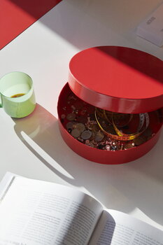 HAY Colour Storage box, round, vibrant red