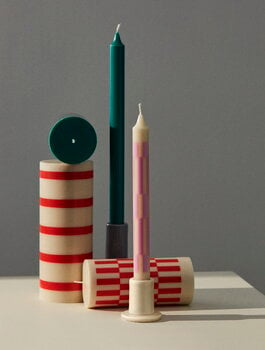 HAY Column kynttilä, S, vihreä - ruskea
