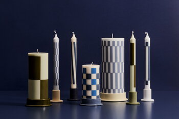 HAY Column kynttilänjalka, iso, lime, sisustuskuva