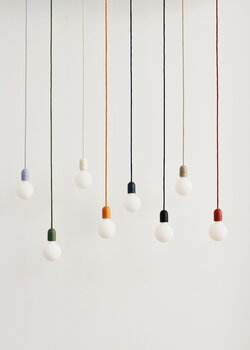 HAY Common pendant cord set, beton grey