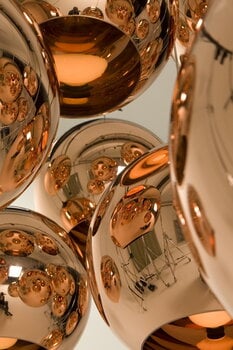 Tom Dixon Lampada a sospensione Copper LED, rotonda, 45 cm