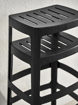 Cane-line Cut bar stool, black