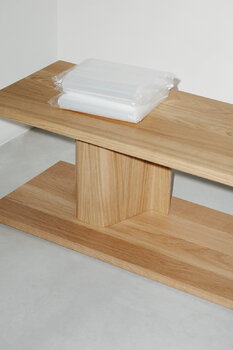 Massproductions Bit side table, natural oak