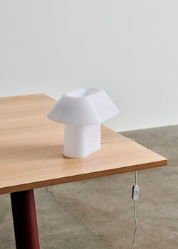 HAY Drome table lamp, white opal acrylic