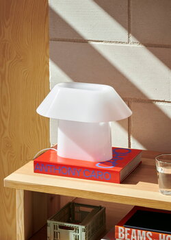 HAY Drome table lamp, white opal acrylic