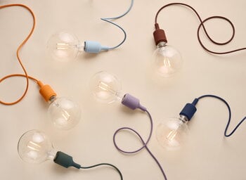 Muuto E27 LED pendellampa, djupröd