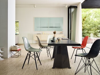 Vitra Eames DSR stol, fiberglas, navy blue - svart