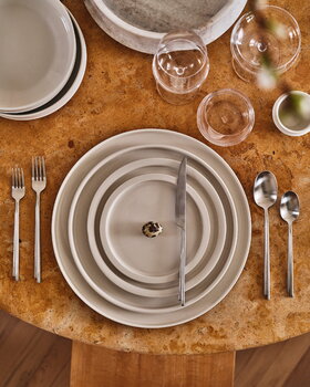 Serax Dune dinner plate, M, 28 cm, alabaster