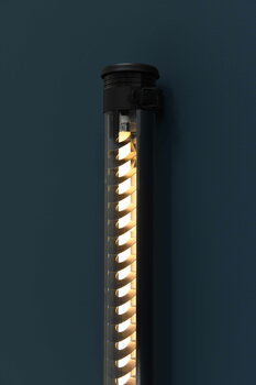 Sammode Elgar Casambi wall lamp, 1000 mm, coal - petrol