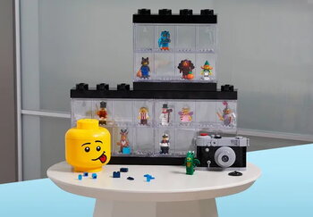 Room Copenhagen Lego Storage Mini Head container, Silly