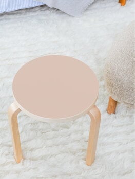 Artek Aalto stool 60, powder linoleum - birch