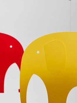 Flensted Mobiles Elephant Party mobile, red - blue - yellow, decoration image