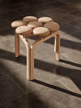 Fritz Hansen Utzon stool, oiled beech, decoration image