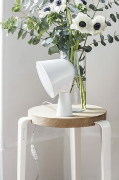 TIPTOE Lou stool, oak - cloudy white