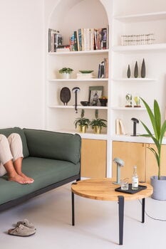 TIPTOE Easy 3-seater sofa, graphite black - forest green