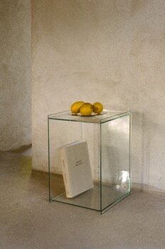 Frama Rivet Box table, clear glass, decoration image