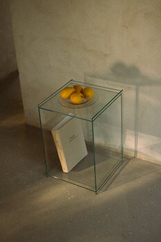 Frama Rivet Box table, clear glass, decoration image