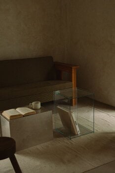 Frama Rivet Box table, clear glass, decoration image