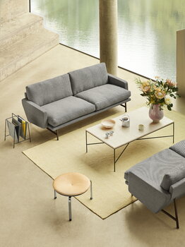 Fritz Hansen Planner MC350 sohvapöytä, musta - Cream marmori