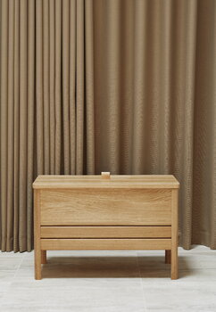 Form & Refine A Line storage bench, 68 cm, oak