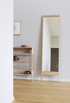 Form & Refine A Line mirror, white oak