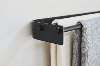 Form & Refine Arc Double towel bar, black