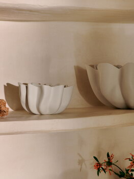 Ferm Living Ciotola Nium, grande, bianco naturale, immagine decorativa