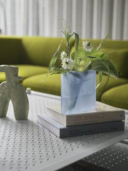 Muuto Ridge vase, 16,5 cm, light blue frosted glass, decoration image