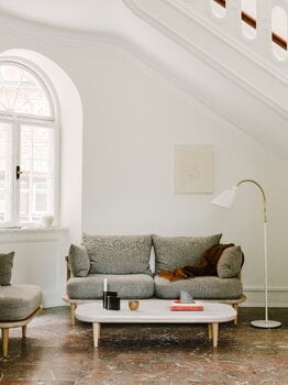 &Tradition Fly SC5 sohvapöytä, valkoöljytty tammi - Carrara marmori