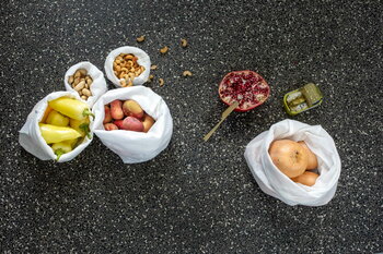 The Organic Company Busta riutilizzabile Food Bag, bianco naturale