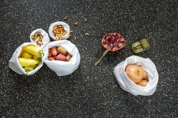 The Organic Company Food Bag, natural white, decoration image