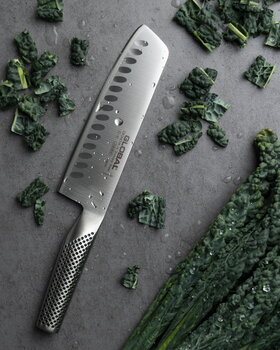 Global Coltello da verdura G-81, scanalato, 18 cm, immagine decorativa