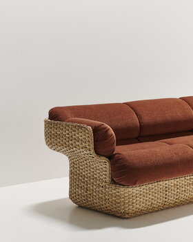 GUBI Basket 3-istuttava sohva, rottinki - Belsuede Special FR 133
